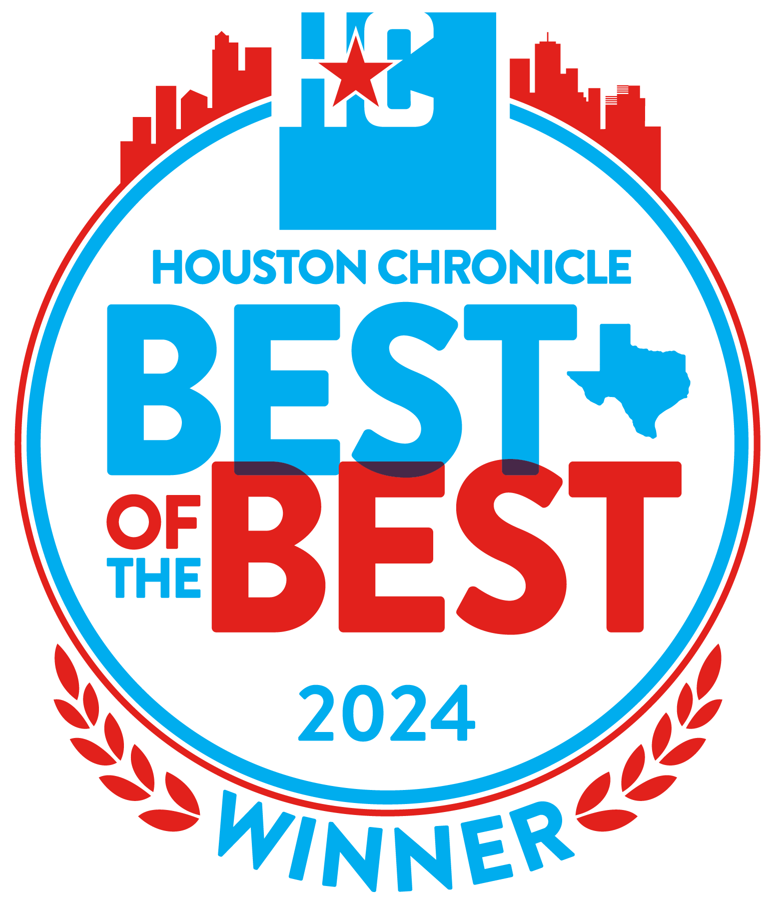 Houston Chronicle Best of the Best 2024 winner badge