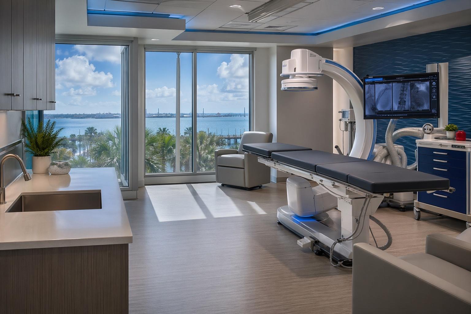 Modern image-guided pain clinic treatment room